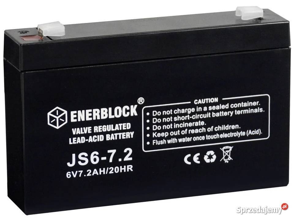 Akumulator ENERBLOCK AGM JS672 6V 72Ah sprzedam