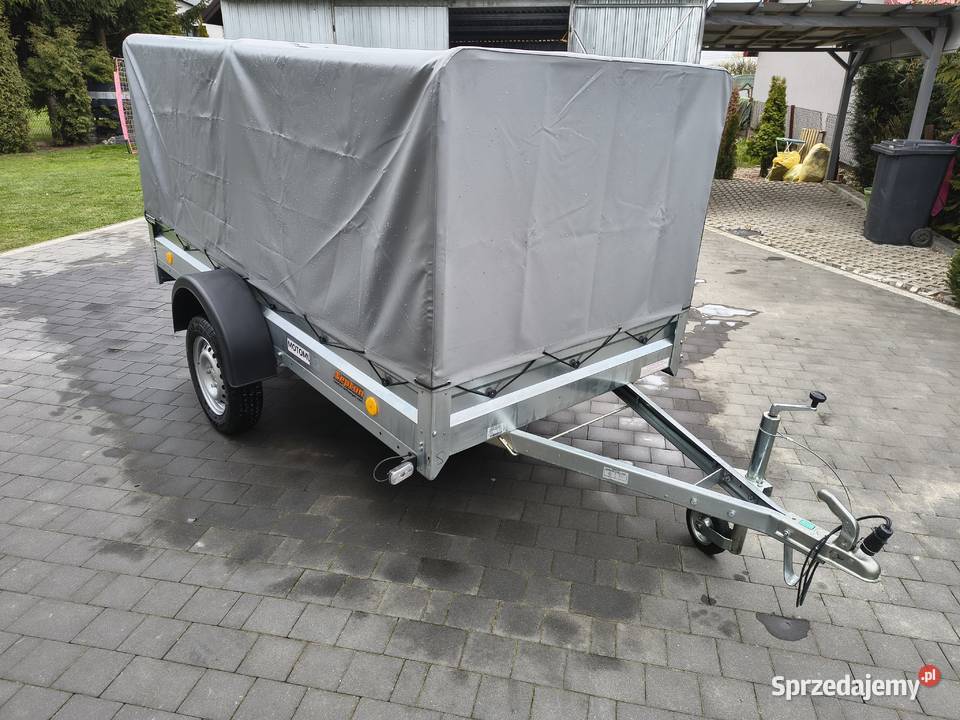 Przyczepa lekka Neptun N7 plus stelaż i plandeka Grabie sprzedam