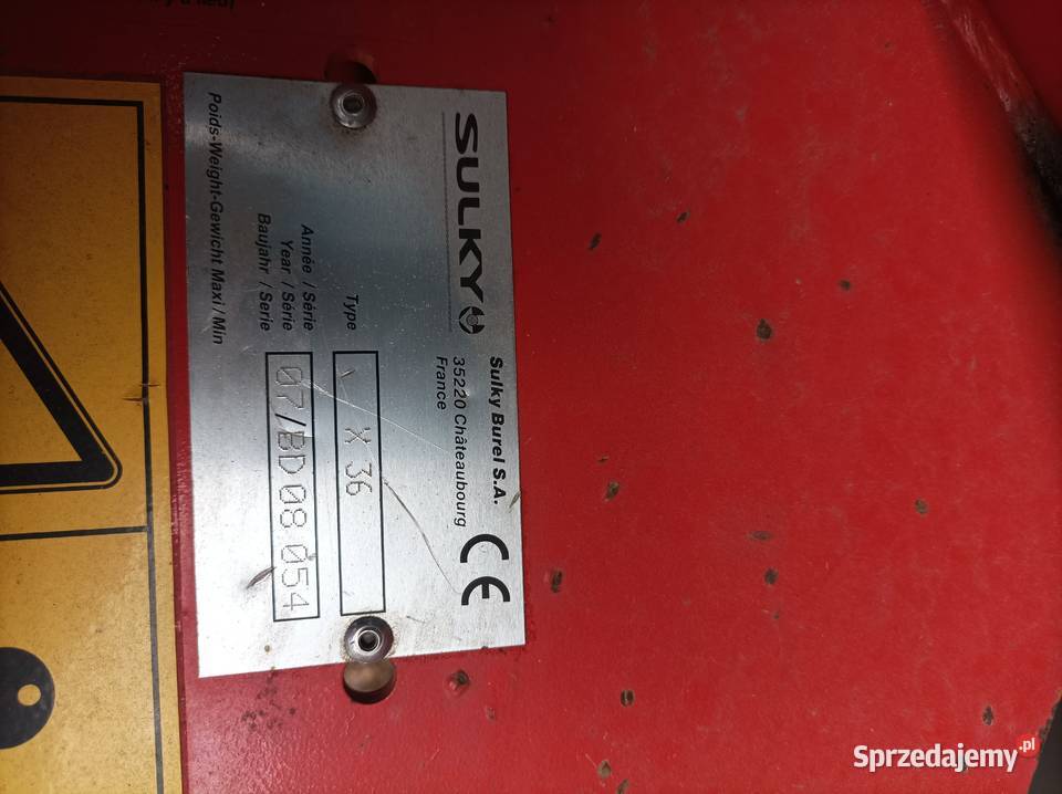 Rozsiewacz nawozów sulky x 36 nie amazone unia Kolbuszowa sprzedam
