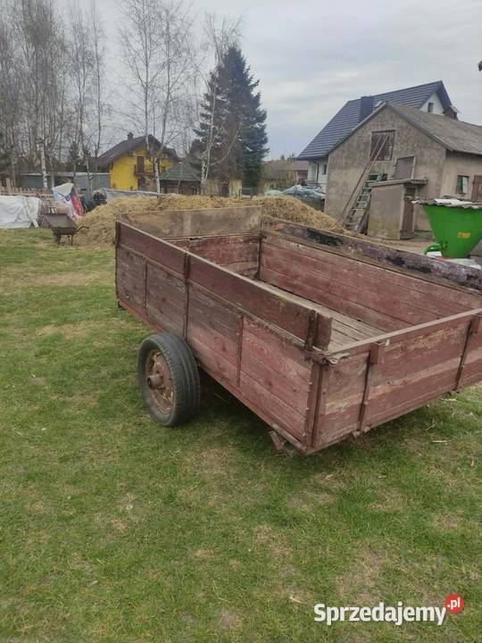Przyczepa jednoosiowa towarowa do traktora