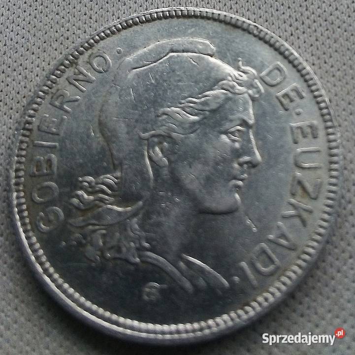 HISZPANIA2 PESETY1937 rEUZKADI WOJNA KRAJ