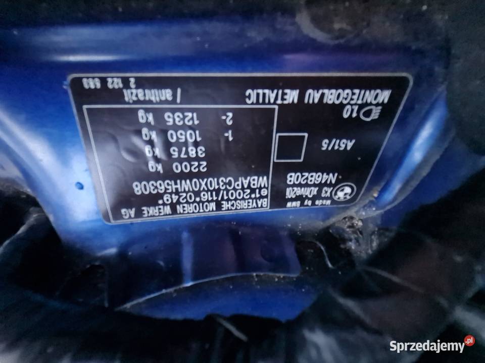 Sprzedam BMW X3 e83 20 xDrive warmińsko-mazurskie Gęsie Góry