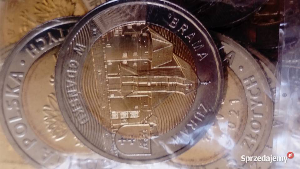 Moneta okolicznościowa 5 2021 r Brama żuraw w Mosina