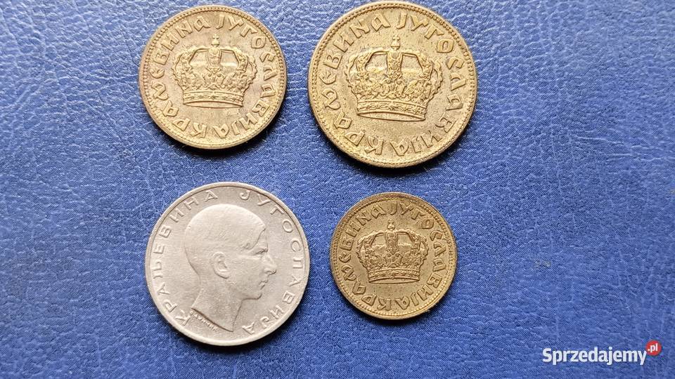 Stare monety Jugosławia 1938 50 para 1 dinar 2 Lesko