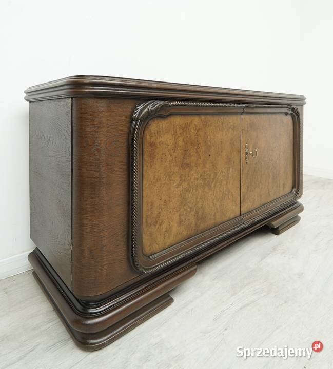 Zabytkowa komoda art deco z lat 40tych renowacji Jerka