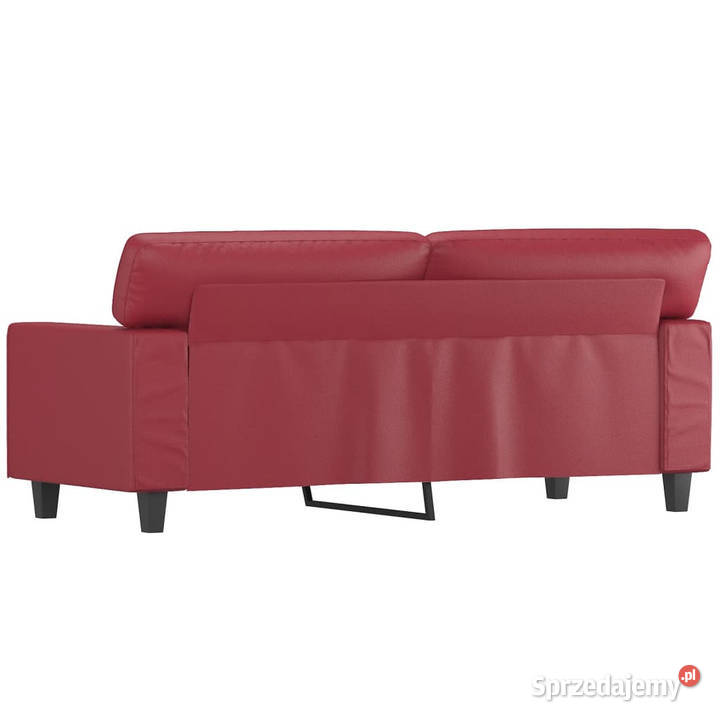 2osobowa sofa winna czerwień 140 sztuczna skóra Warszawa