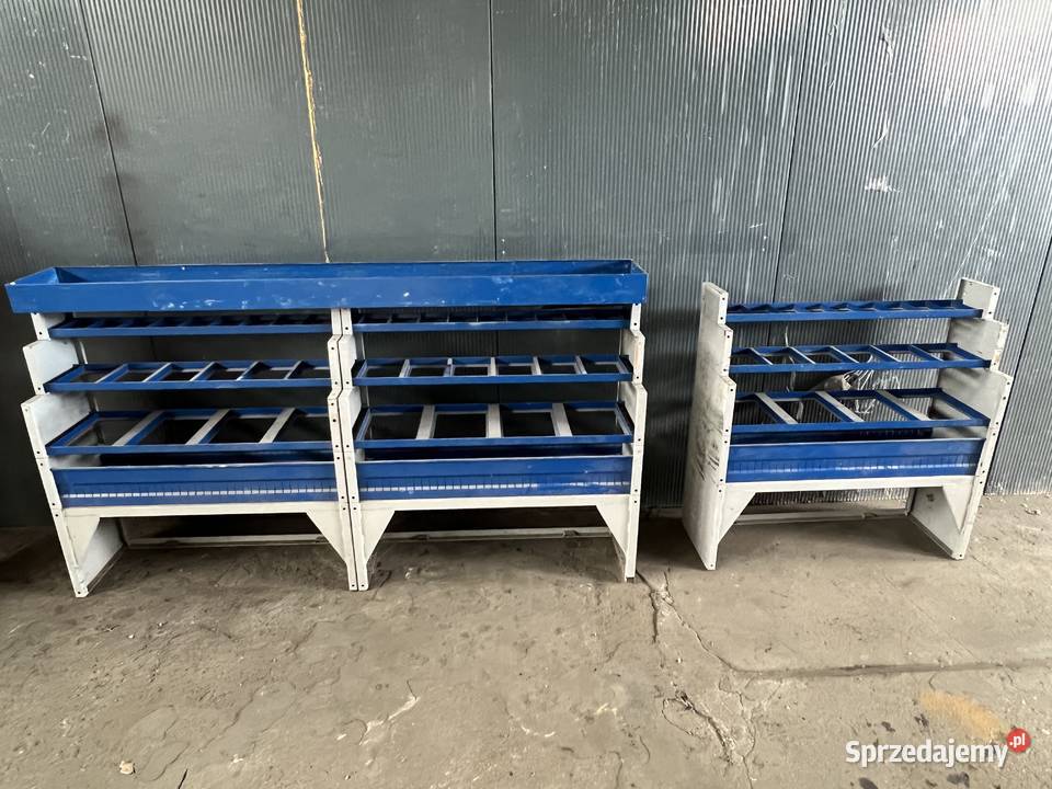 Zabudowa serwisowa warsztatowa regały do busa