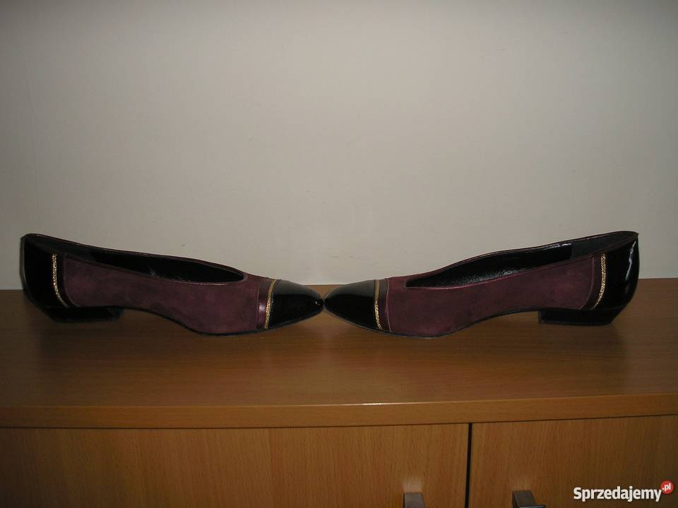 Czółenka skóra naturalna 39 25 Mareo junior czerwony Słupsk