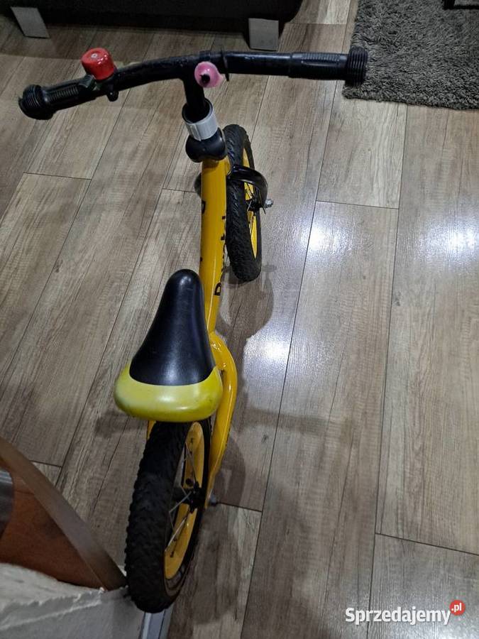 Rowerek biegowy żółty/złoty Rybnik