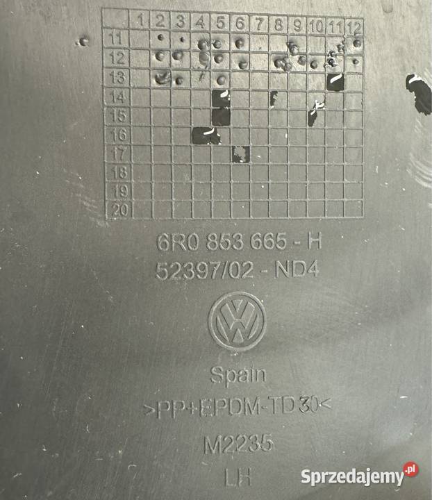 Kratka zderzaka przód prawa lewa Volkswagen Polo
