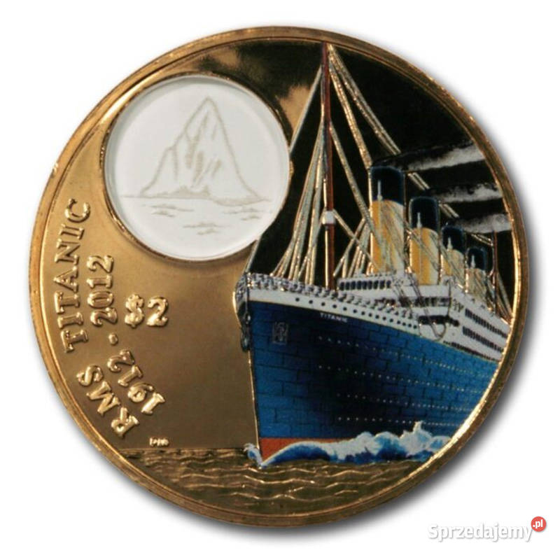 Moneta z koloryzowanego brązu wybita na 100 Warszawa