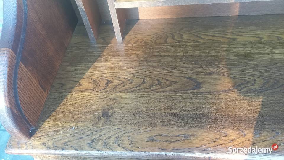 Biurko dębowe drewniane z roletą Sekretarzyk 731 Gawroniec