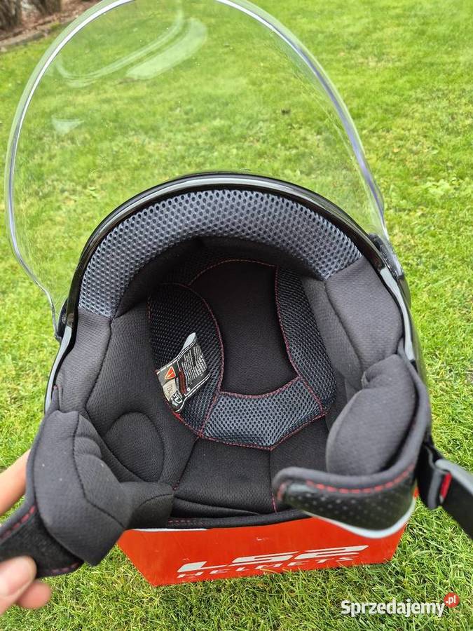 Kask motocyklowy na skuter LS2 r XL pokrowiec i Sobienie-Jeziory