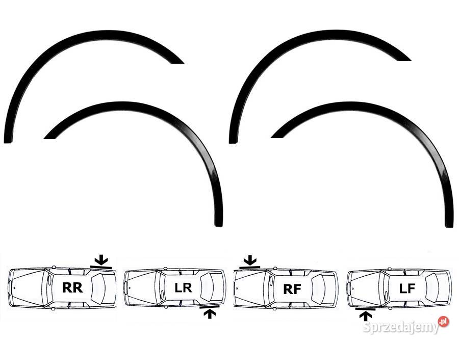 FIAT TIPO nakładki na błotnik 4 sierpy nadkola Zamość