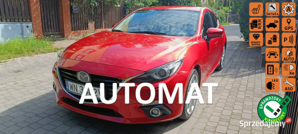 Mazda 3 20 SportsLine światła do jazdy dziennej Motoryzacja mazowieckie