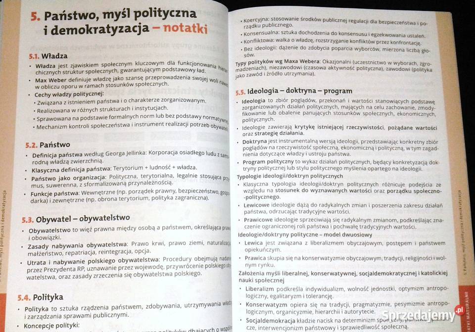 Notatki maturalne Matura Wiedza o społeczeństiwe Rok wydania 2025 Chełm