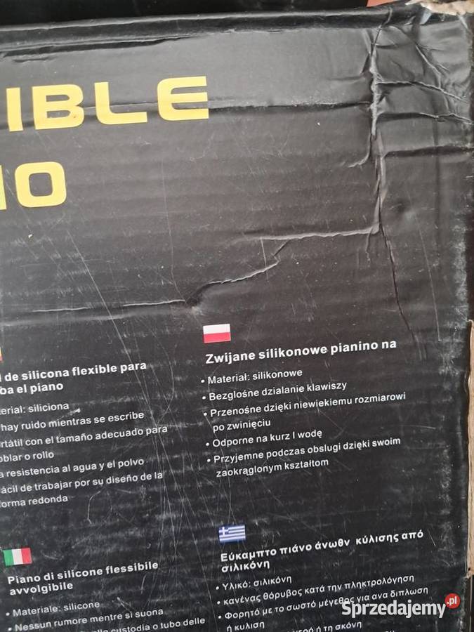 Profesjonalne silikonowe zwijane pianino Konix Kielce