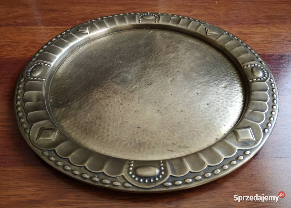Stara mosiężna taca