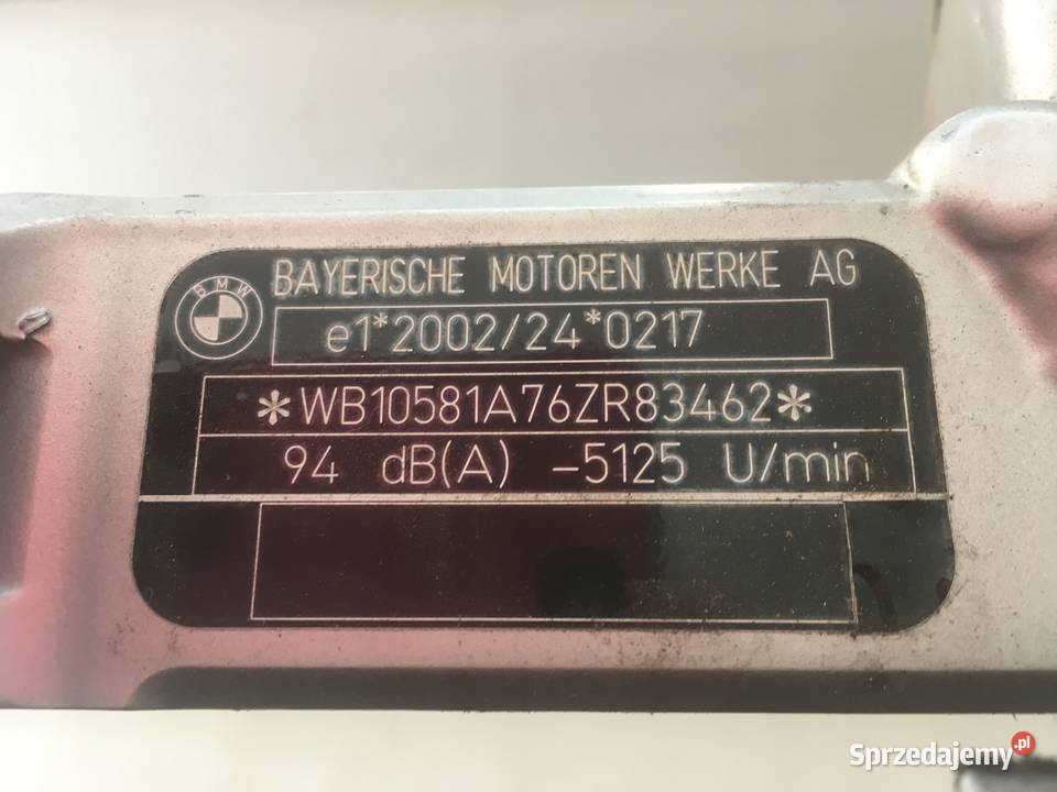 BMW K 1200 S K1200S 1205 K40 Rama Dokumenty DE Łobżenica
