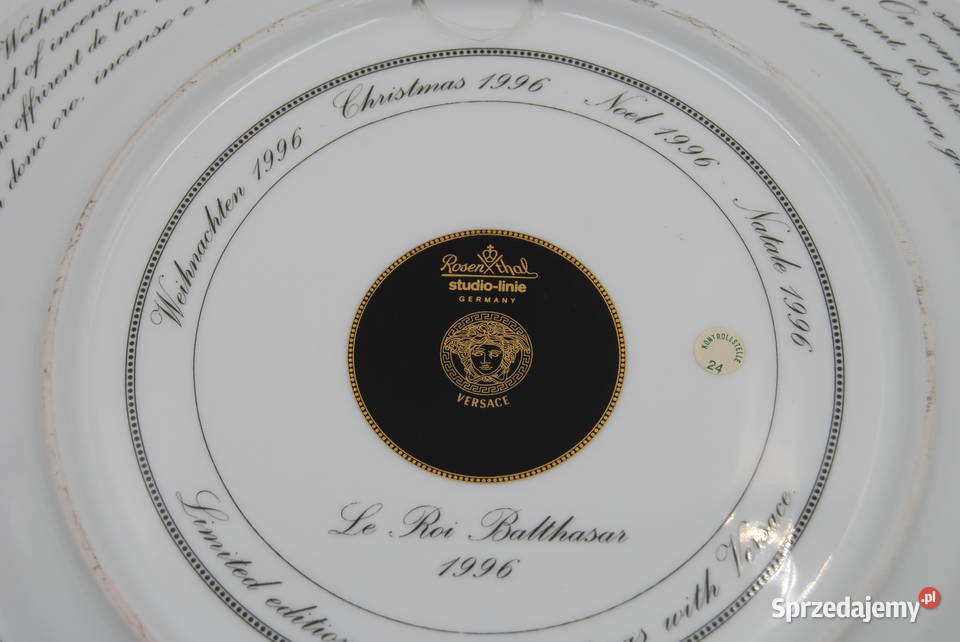 Porcelana Rosenthal Versace talerz świąteczny Porcelana i szkło Poznań