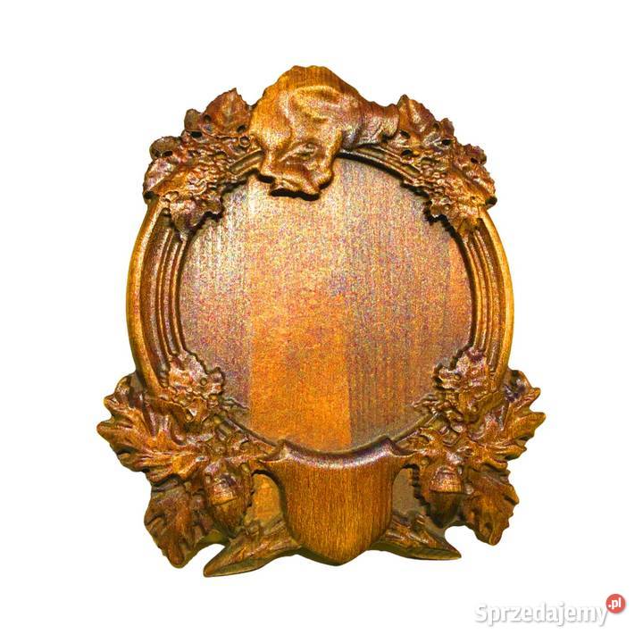 Wer218dzR Rzeźbiona deska pod oręż dzika dąb Szczekociny