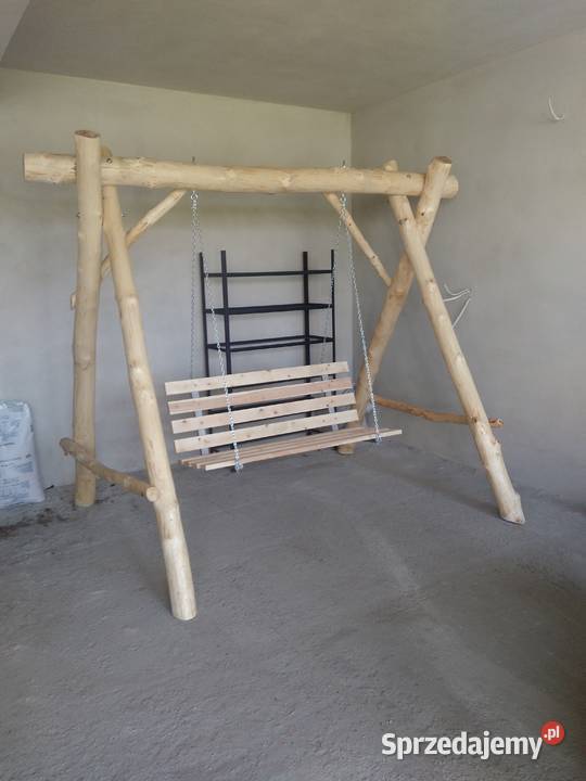 Huśtawka ogrodowa z bali Kluczewsko