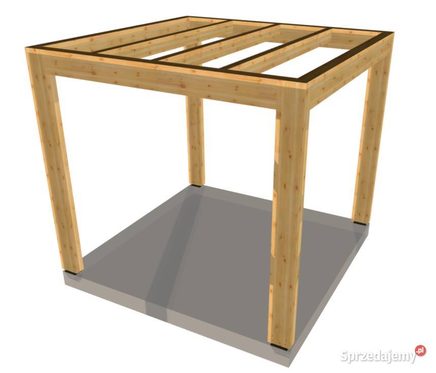 Pergola rzymska Eko 300x300 wolnostojąca masywna dolnośląskie Rębiszów