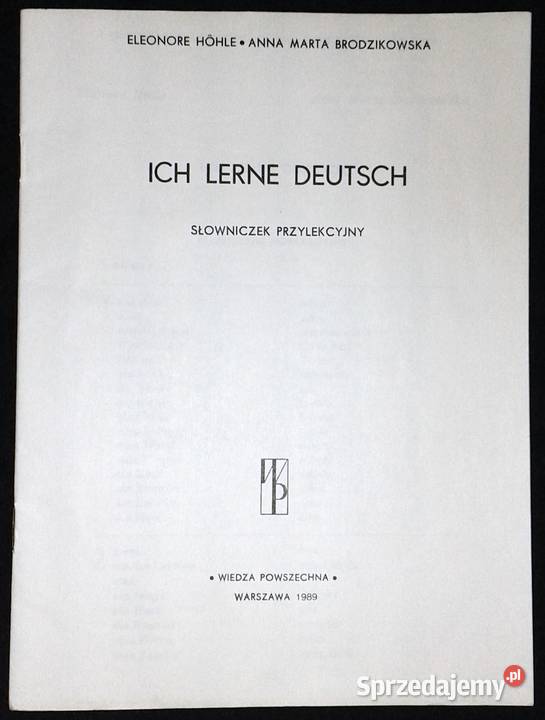 Ich lerne Deutsch Eleonore Hohle Anna Marta Chełm