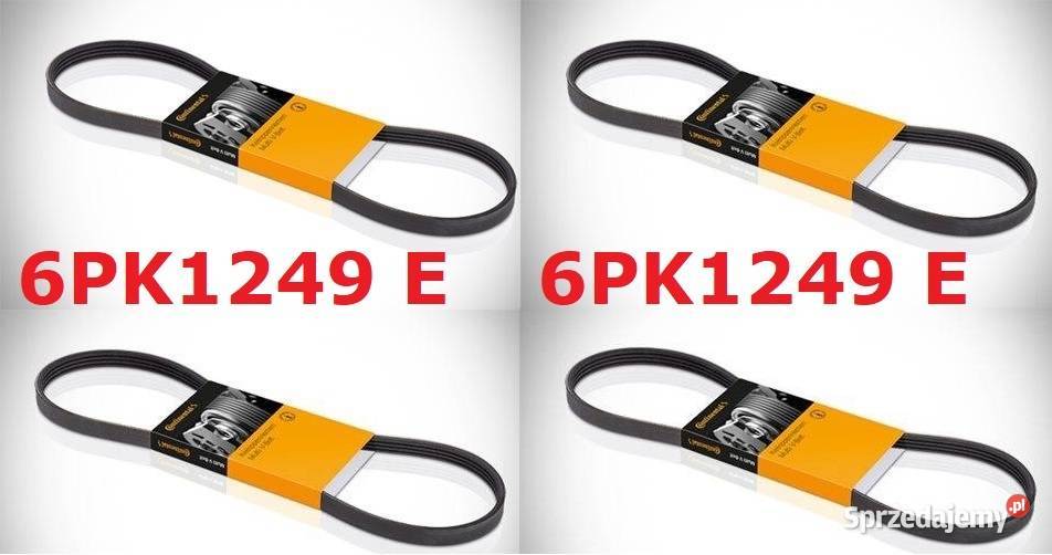 Pask wielorowkowy elastyczny 6PK1249 Continental wielkopolskie Konin sprzedam