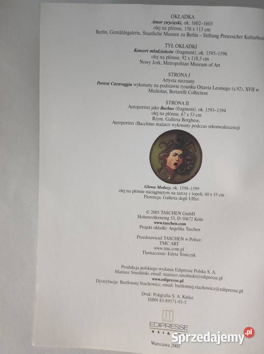 Caravaggio 15711610 Gilles Lambert taschen świętokrzyskie