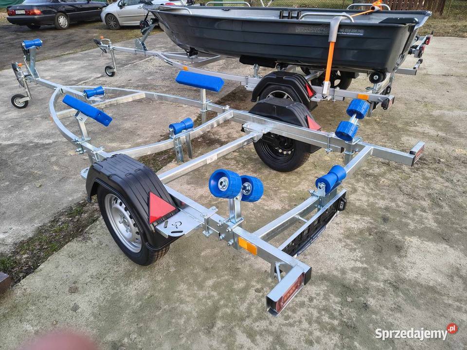 Przyczepa full LED do łódkipontonskuter firmowa Plewiska
