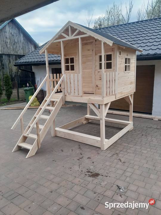 Domek drewniany plac zabaw dzieci sprzedam