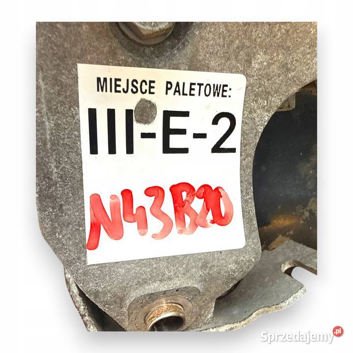 SILNIK N43B20 N43B20A BMW E81 E87 E60 E61 E90 Chełm sprzedam