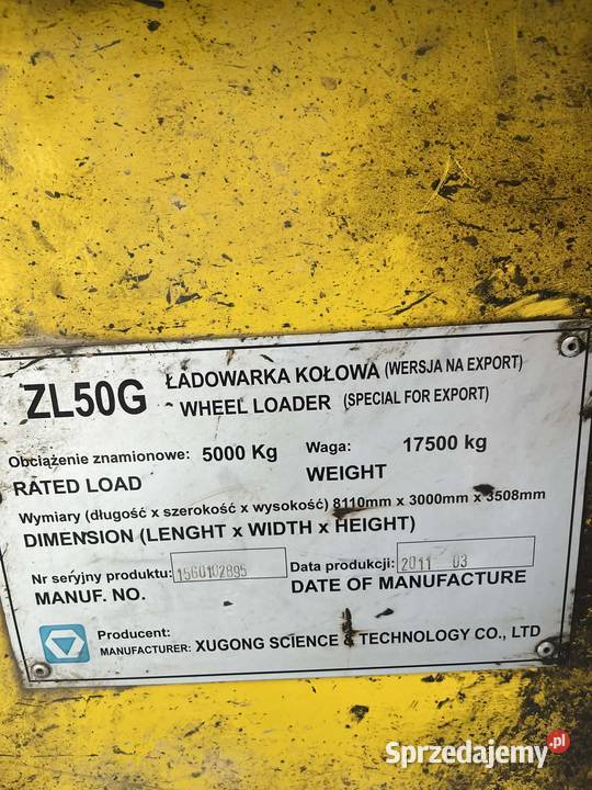 Ładowarka kołowa XCMG Europa ZL50G Nielbark