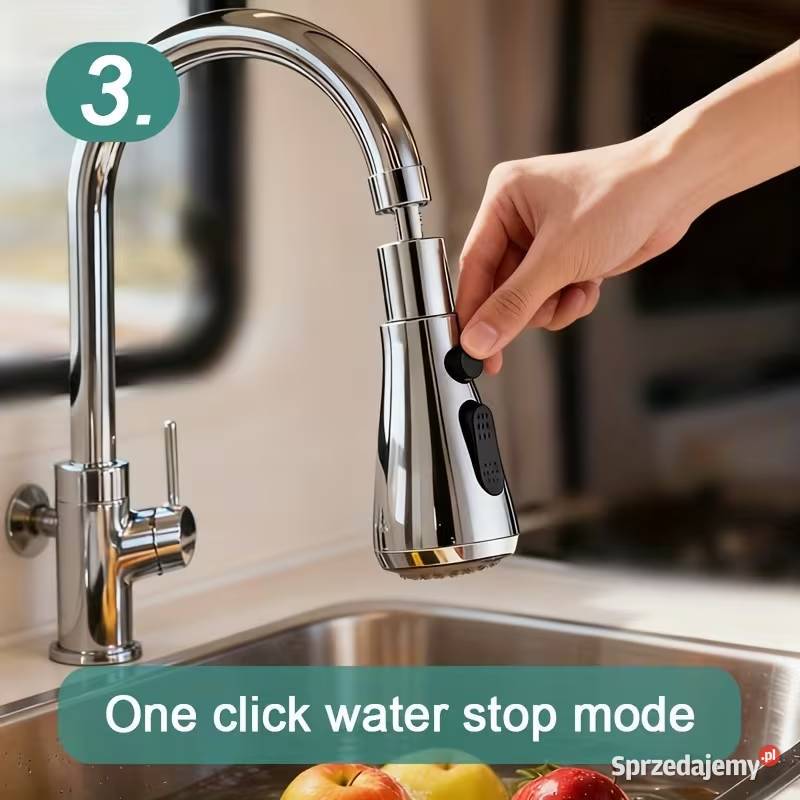 Przedłużka Kranu 3 Tryby Obrotowa Adapter Płock