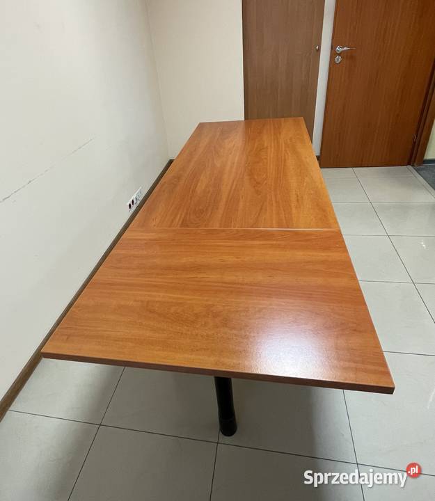 Stół konferencyjny brązowy orzech duży Tychy
