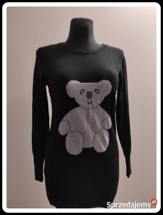 Wełniany sweter z misiem rozmiar M 38 z Moda i Styl Płock