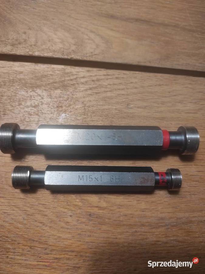 Sprawdzian do gwintów wewnętrzny m20x1 m15x 1