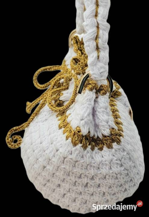 Torebka woreczek z kordonkahandmade Krzywaczka