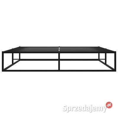 vidaXL Rama łóżka czarna metalowa 200 x 200 Warszawa