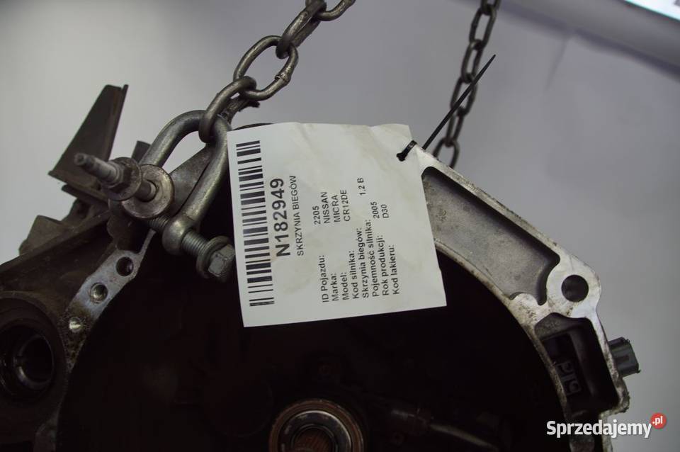 SKRZYNIA BIEGÓW NISSAN MICRA 820024 osobowe Lipno