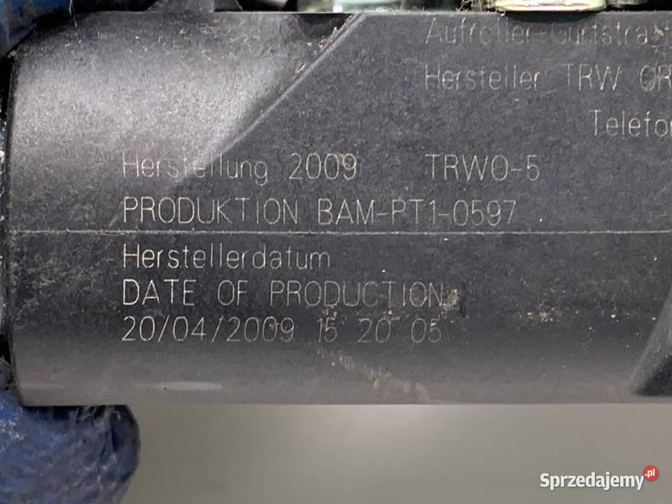 PAS BEZPIECZEŃSTWA PRAWY PRZÓD VW PASSAT CC B6