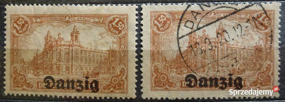 Znaczki Danzig Kat Fischer Fi10