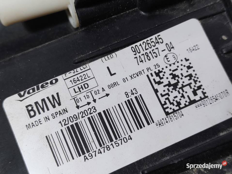 Lampa Przednia Lewa BMW M4 M3 F82 F80 4 F32 F36 Pleszew