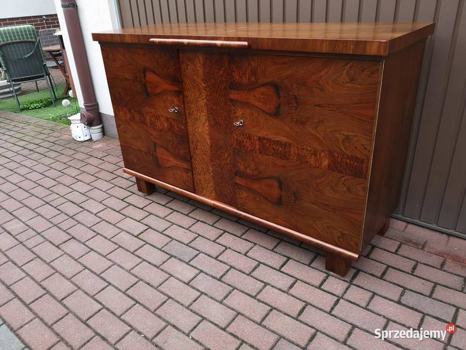 KomodaBufet ARTDECO Orzech Stary Antyk Renowacji Meble Antyki, Sztuka, Kolekcje Swarzędz sprzedam