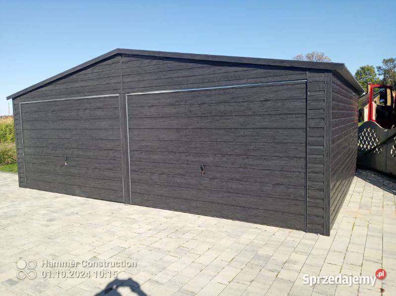 Garaż blaszany 7x5 GRAFIT DREWNOPODOBNY Sprzedaż