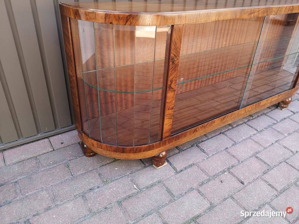 Komoda ARTDECO Orzech Niska RTV 158 Stara Antyk wielkopolskie Swarzędz