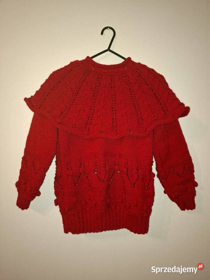 Sfeter z wełny robiony na drutach Nowy zachodniopomorskie Stargard