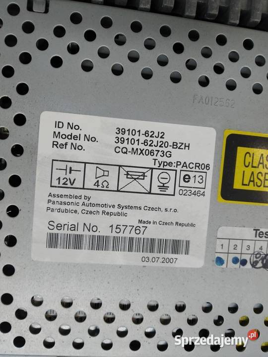 RADIO MK6 39010162J2 Suzuki Swift IV 20042010 sprzedam