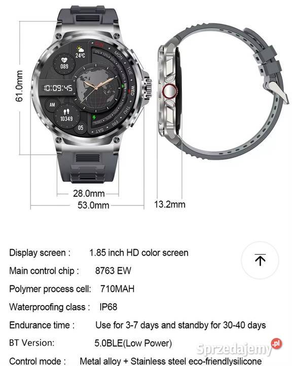 Sprzedam dwa zegarki smartwatch kwarcowy nowe